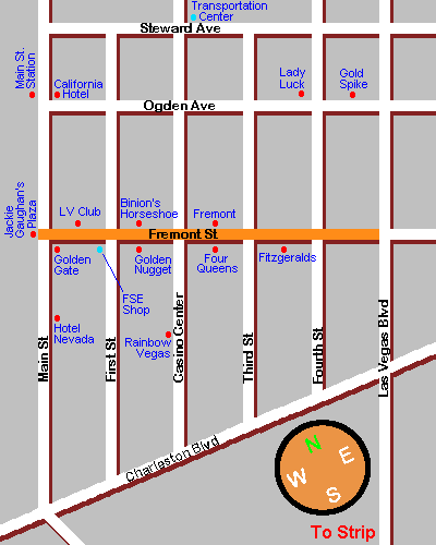 Las Vegas Downtown Map